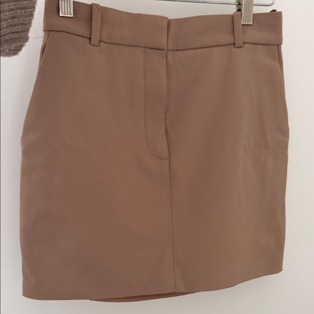 Babaton Cream and Tan Skirt